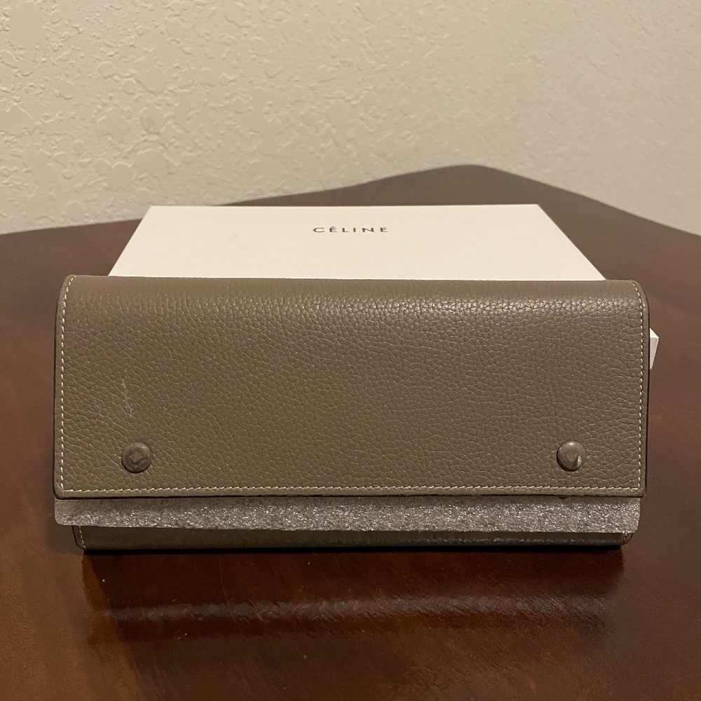Celine leather long wallet